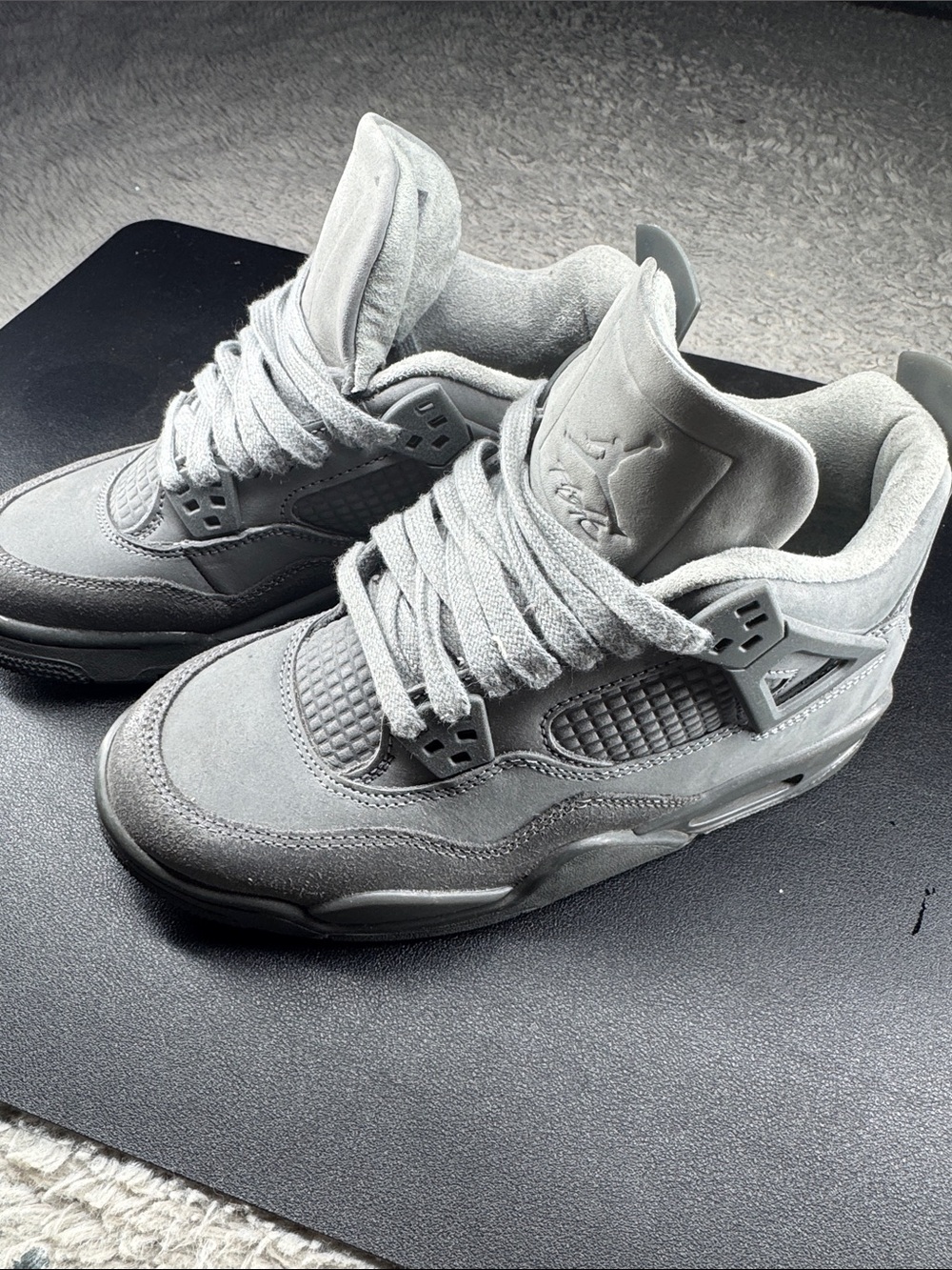 Jordan Men’s Sneakers Grey Jordan 4s wet cements